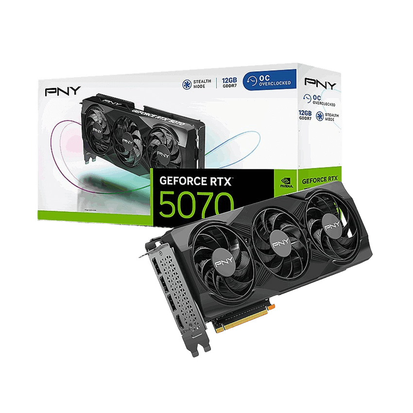 VGA PNY GeForce RTX 5070 OC Triple Fan GPU
