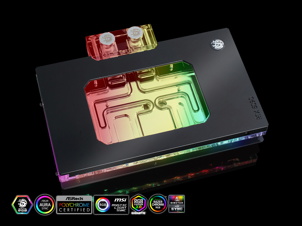 Ảnh minh họa Bitspower NEBULA VGA Water Block for MSI GeForce RTX 5090 Suprim,Gaming Trio,Vanguard 1