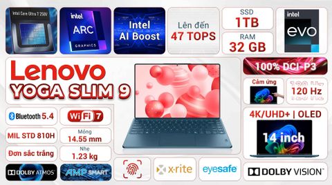 Lenovo Yoga Slim 9 OLED 14ILL10 Ultra 7 258V (83CX001AVN)
