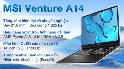MSI Venture A14 AI+ A3HMG R5 AI 340 (004VN)