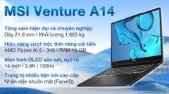  MSI Venture A14 AI+ A3HMG R5 AI 340 (004VN) 