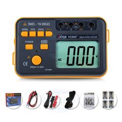  VICTOR VC60D+ Máy Đo Điện Trở Cách Điện Hiển Thị Số 