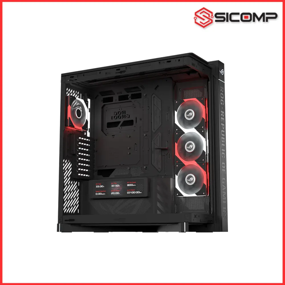 Ảnh minh họa VỎ CASE ASUS ROG CRONOX ARGB (EATX / FULL TOWER / KÈM MÀN HÌNH 9.2 INCH) 2