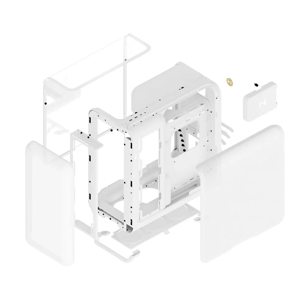 Ảnh minh họa Vỏ case ATX Mid-Tower hiệu năng hiện đại HYTE X50 - Snow White 2