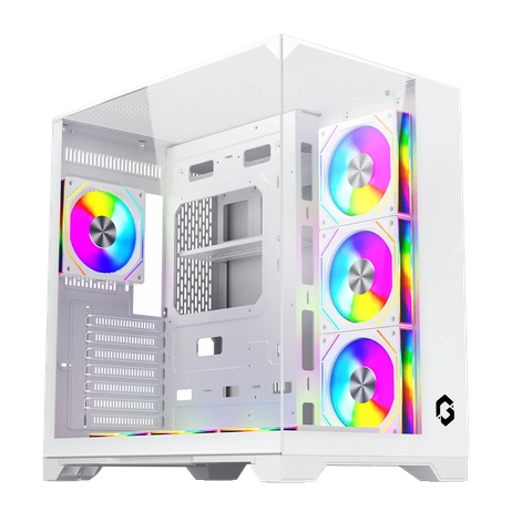 Vỏ Case Gaming ATX Mid Tower GAMEON Valkyrie I Series – Trắng