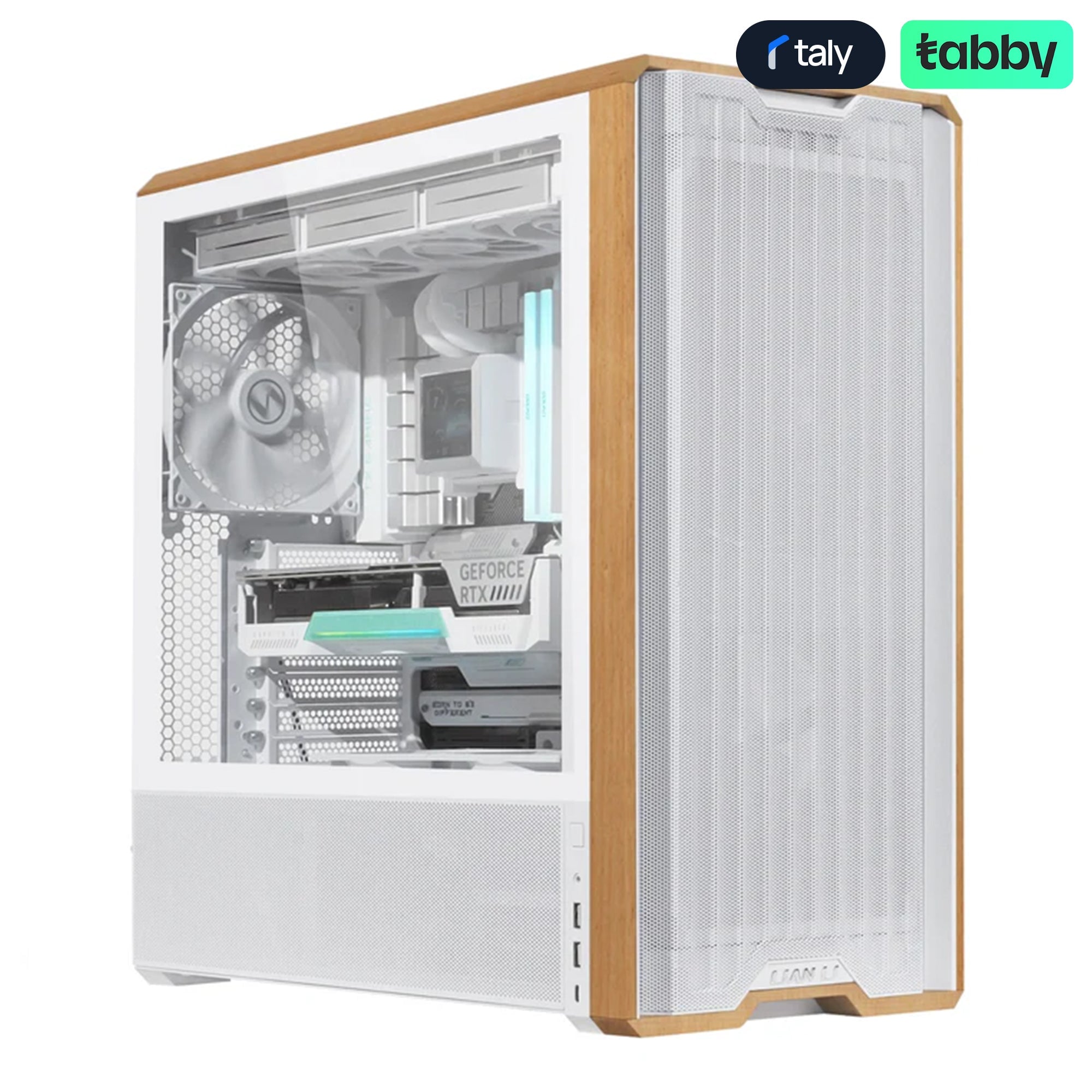 Vỏ case Gaming Mid Tower ATX LIAN LI Lancool 217 - Trắng (Kèm 5 quạt)