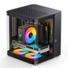 Vỏ Case JONSBO TK-1 BLACK ( MID TOWER, Màu Đen, Kính cong)