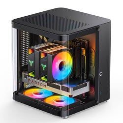 Vỏ Case JONSBO TK-1 BLACK ( MID TOWER, Màu Đen, Kính cong)