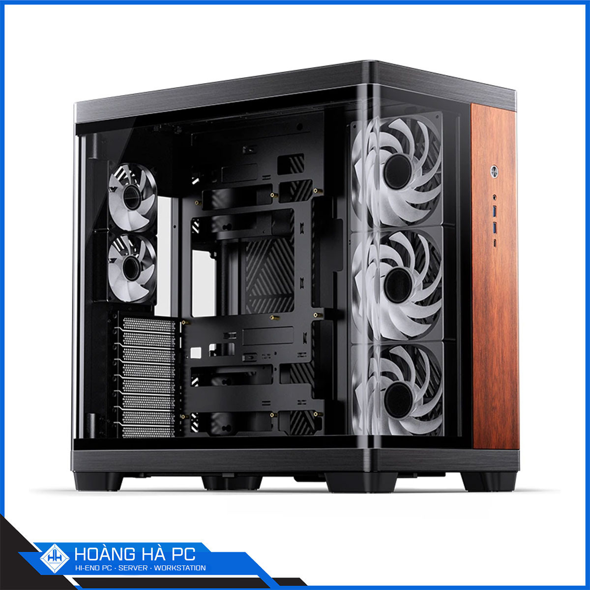 Ảnh minh họa Vỏ Case Jonsbo TK-4 Wood (ATX/ Màu Gỗ) - No Fan 3