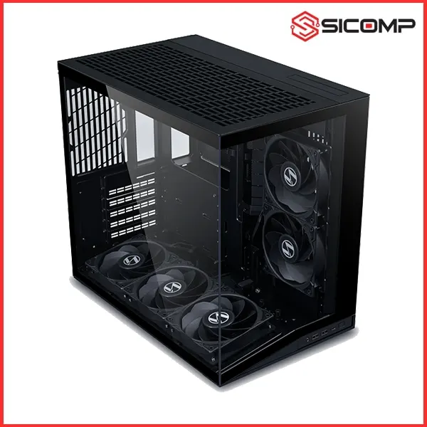 Ảnh minh họa VỎ CASE LIAN-LI O11D MINI V2 FLOW (MINI TOWER, MÀU ĐEN) (SẴN 5 FAN) 1