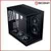 Vỏ Case Lian-li O11d Mini V2 Flow (mini Tower, Màu Đen) (sẵn 5 Fan)