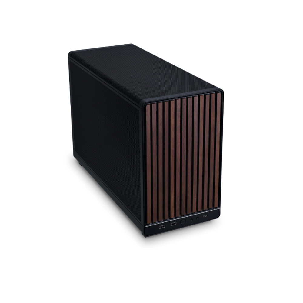 Ảnh minh họa Vỏ Case Mini Lian Li DAN-A3 Black WOOD ( Matx, Mặt Gỗ) 2
