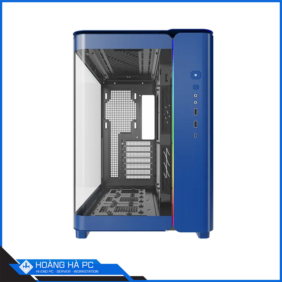 Ảnh minh họa Vỏ Case Montech KING 95 Blue (Mid Tower/ Màu Xanh) - No Fan 2