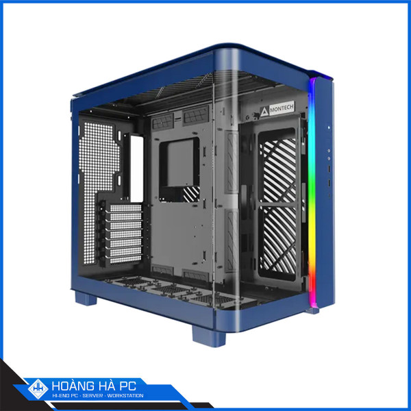 Vỏ Case Montech KING 95 Blue (Mid Tower/ Màu Xanh) - No Fan