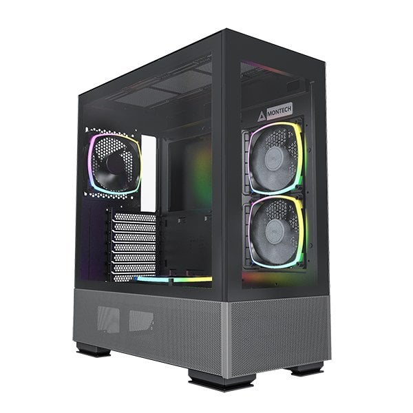 Vỏ Case Montech Sky Two | Mid Tower, Kèm sẵn 4 fan RGB