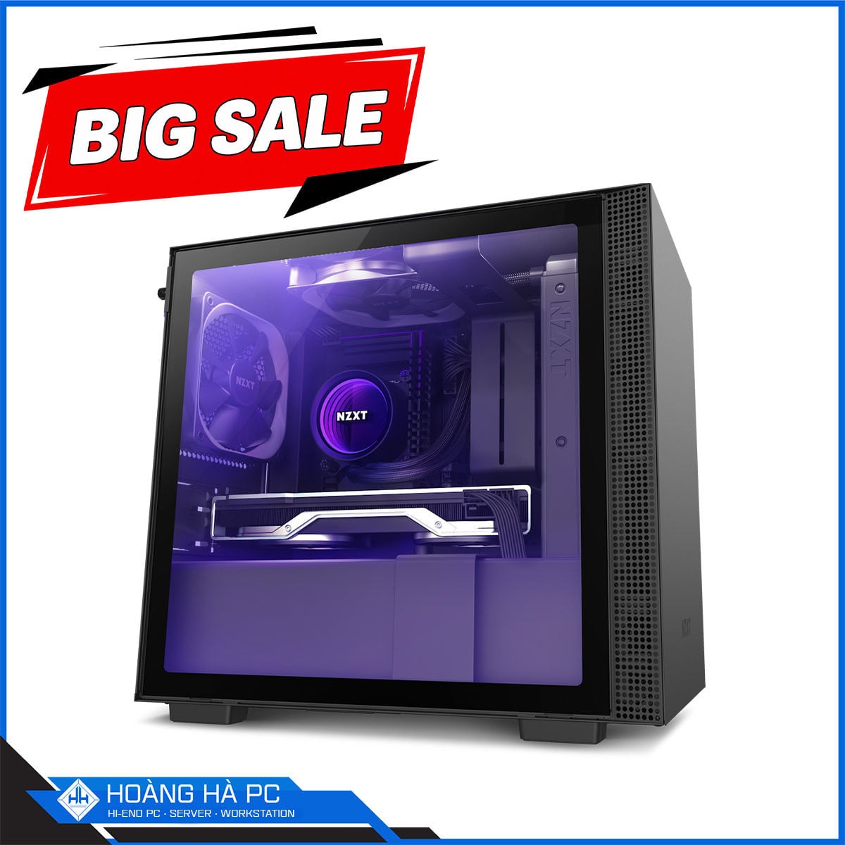 Ảnh minh họa Vỏ Case NZXT H210i Black 1