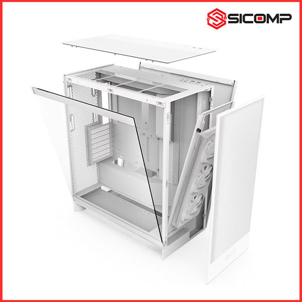 Ảnh minh họa VỎ CASE NZXT H7 ELITE RGB ALL WHITE (2024) (MID TOWER | MÀU TRẮNG) 2
