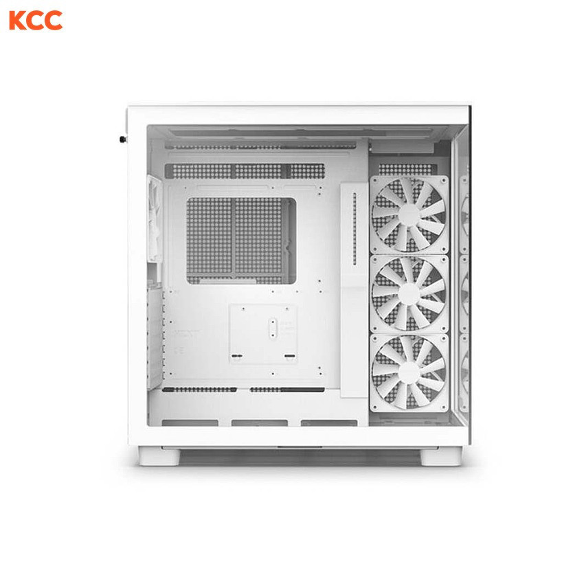 Ảnh minh họa Vỏ case NZXT H9 Flow RGB+ 2025 All White (CM-H92FW-P1) 2