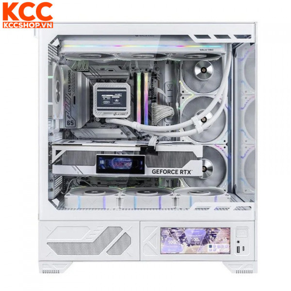 Ảnh minh họa VỎ CASE PC VALKYRIE VK03 KÈM MÀN HÌNH LCD 6.2 ( Màu Trắng ) 1