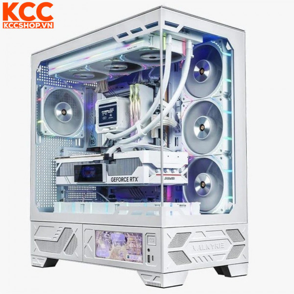 VỎ CASE PC VALKYRIE VK03 KÈM MÀN HÌNH LCD 6.2 ( Màu Trắng )