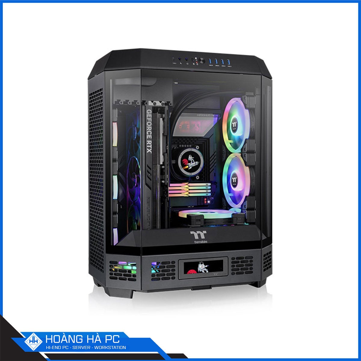 Ảnh minh họa Vỏ case THERMALTAKE TOWER 600 - 2 FAN (Mid Tower / Màu Đen) 1