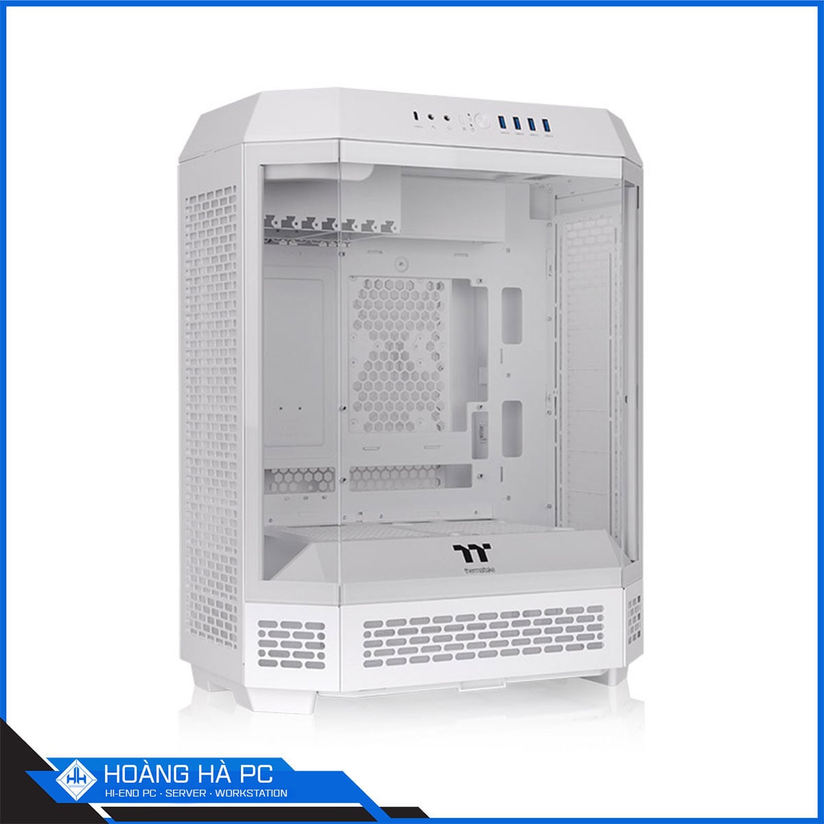 Ảnh minh họa Vỏ case THERMALTAKE TOWER 600 SNOW - 2 FAN (Mid Tower / Màu Trắng) 3