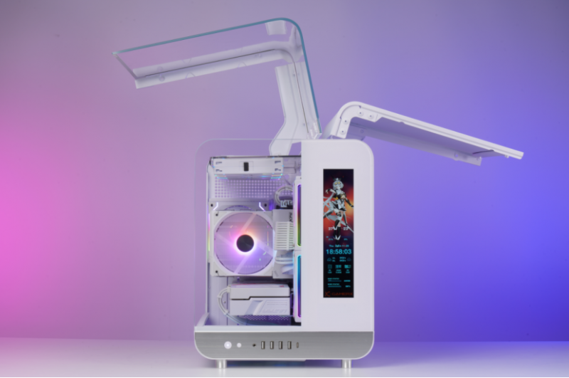 Ảnh minh họa Vỏ case X GAMERX WING SpectraView with LCD 1