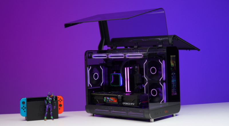 Ảnh minh họa Vỏ case X GAMERX WING SpectraView with LCD 2