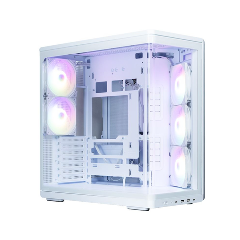 Vỏ case Zalman P60 ATX White – Mid-Tower, kính cường lực cong
