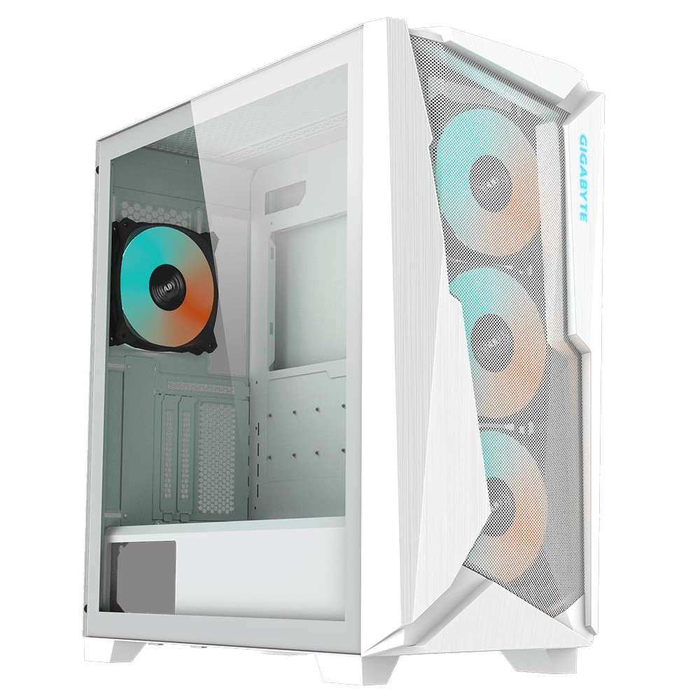 Ảnh minh họa Vỏ máy tính GIGABYTE C301 GLASS White 1
