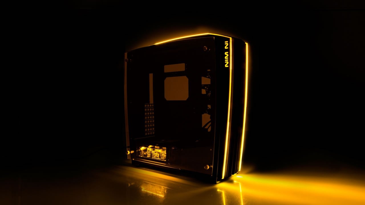 Ảnh minh họa Vỏ máy tính InWin H-Frame 2.0 Black/ Amber LED Light 1