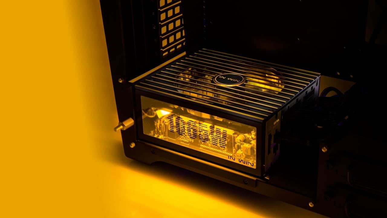 Ảnh minh họa Vỏ máy tính InWin H-Frame 2.0 Black/ Amber LED Light 2