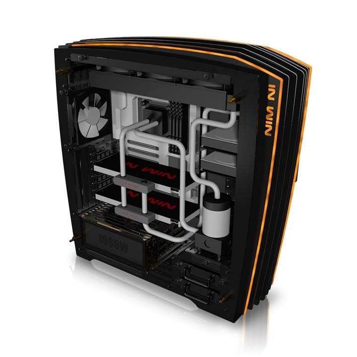 Ảnh minh họa Vỏ máy tính InWin H-Frame 2.0 Black/ Amber LED Light 3