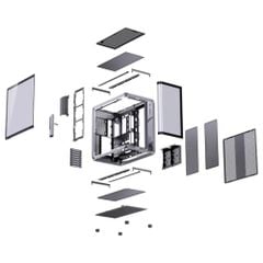  Vỏ máy tính JONSBO BO400CG (Mid Tower/ ATX/ Đen) 