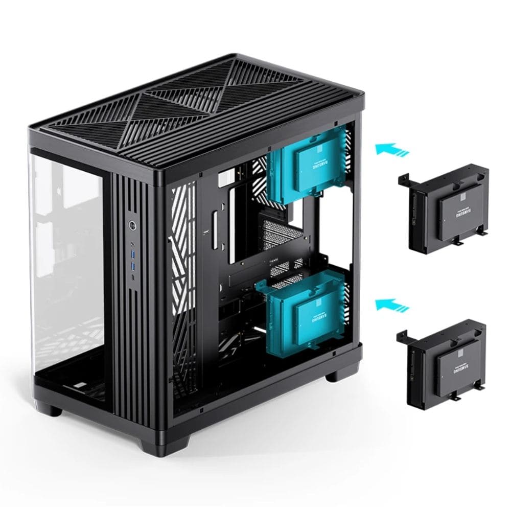 Ảnh minh họa Vỏ máy tính JONSBO TK-4 BLACK (Mid Tower/ ATX/ Đen) 1