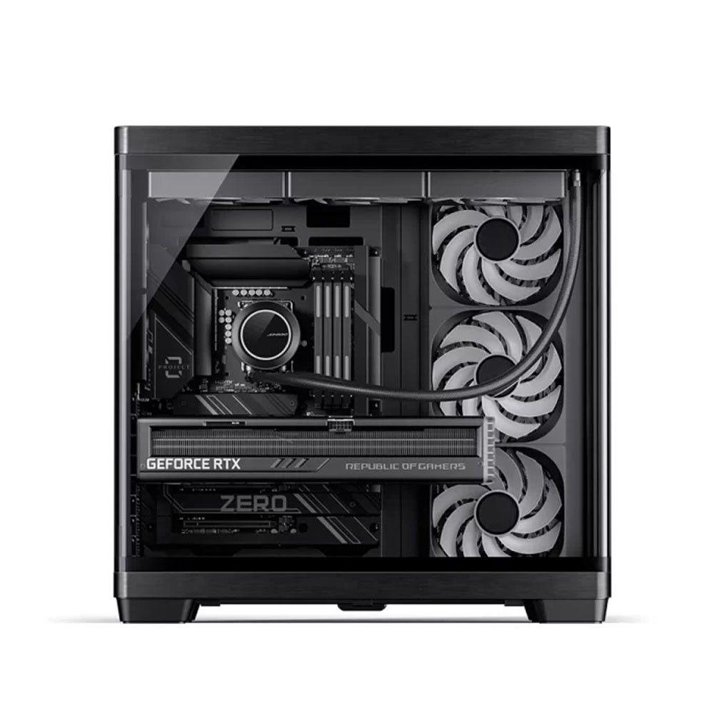 Ảnh minh họa Vỏ máy tính JONSBO TK-4 WOOD (Mid Tower/ ATX/ Đen vân gỗ) 2
