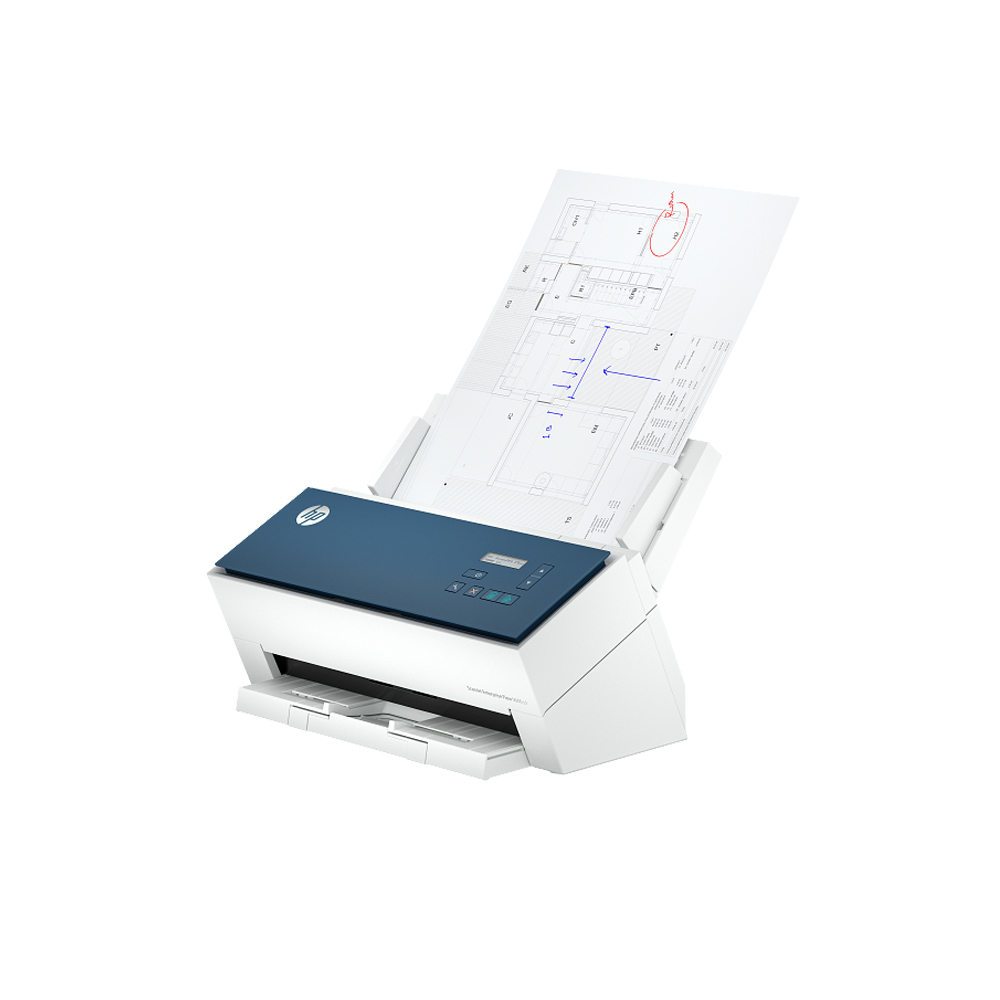 Ảnh minh họa Máy scan HP ScanJet Enterprise Flow 9000 s1 (8Q4W0A) (Scan đảo mặt | ADF | A4 | A5 | Màn hình LCD 2 dòng 16 ký tự mỗi dòng | USB) 1