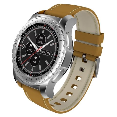 Đồng hồ thông minh KW28 1,3 inch Brown – Theo dõi sức khỏe, máy đếm bước & thông báo thông minh