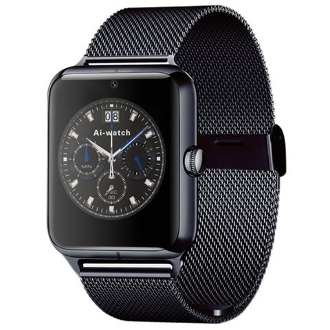 Đồng hồ thông minh Z50 Black Steel – Màn hình cảm ứng 1.54 inch, hỗ trợ SIM & Bluetooth, camera tiện ích