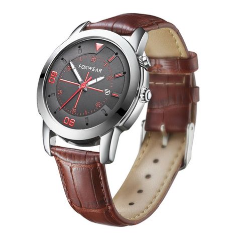 Foxwear Y23 Brown – Đồng hồ thông minh Bluetooth, IP67, Máy đếm bước chân