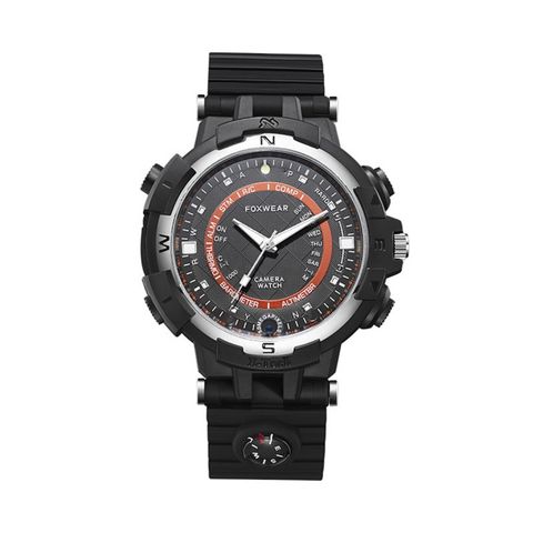 Foxwear FOX8 Black & Orange – Đồng hồ thông minh Camera WiFi, La bàn, Chống nước