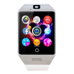  Q18S 1,54 inch Màu Xám Dây Trắng  -  Màn hình IPS MTK6260A Đồng hồ thông minh Bluetooth 3.0 Điện thoại 