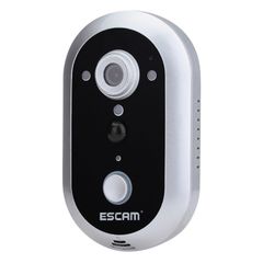  Chuông cửa thông minh WiFi ESCAM QF600 Màu Xám – Camera 720P, PIR báo động, Hỗ trợ tầm nhìn ban đêm 
