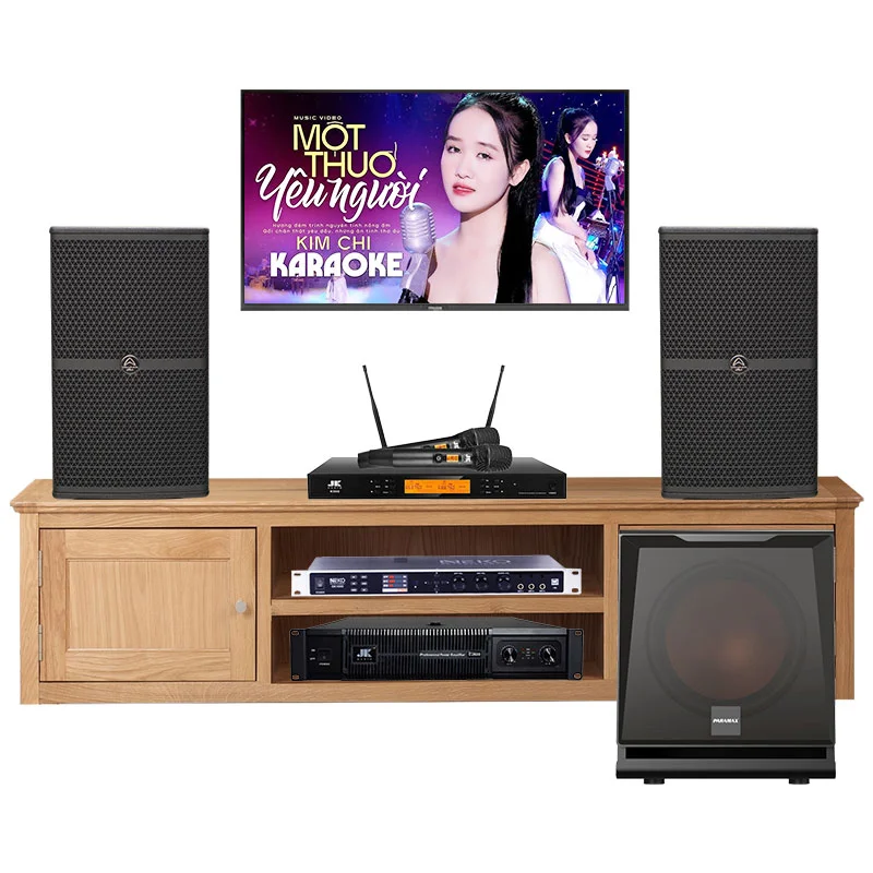 Dàn karaoke Wharfedale HDR113 (Wharfedale WH12 Pro, JKaudio D2600, NEKO DK1000, JKaudio K500, Paramax D30)
