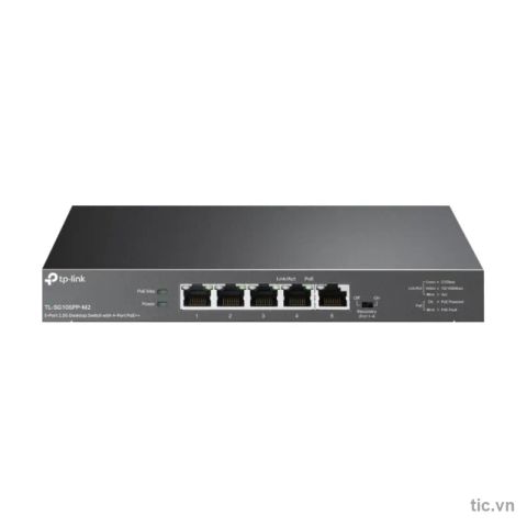 Switch PoE 5 cổng 2.5G TP-Link TL-SG105PP-M2 4 cổng PoE++ 123W Chính