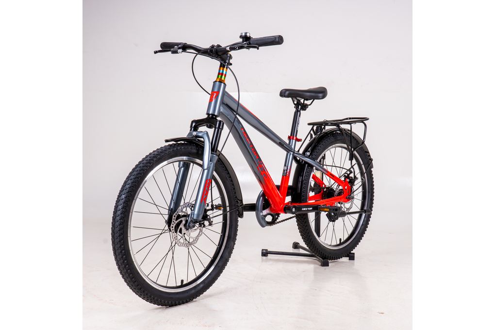 Ảnh minh họa Xe Đạp Địa Hình HECTOR ARES 3B 22 INCH Xám Đỏ 1