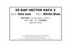 Xe đạp địa hình Hector Rafa 3 22 inch Trắng Xanh Dương