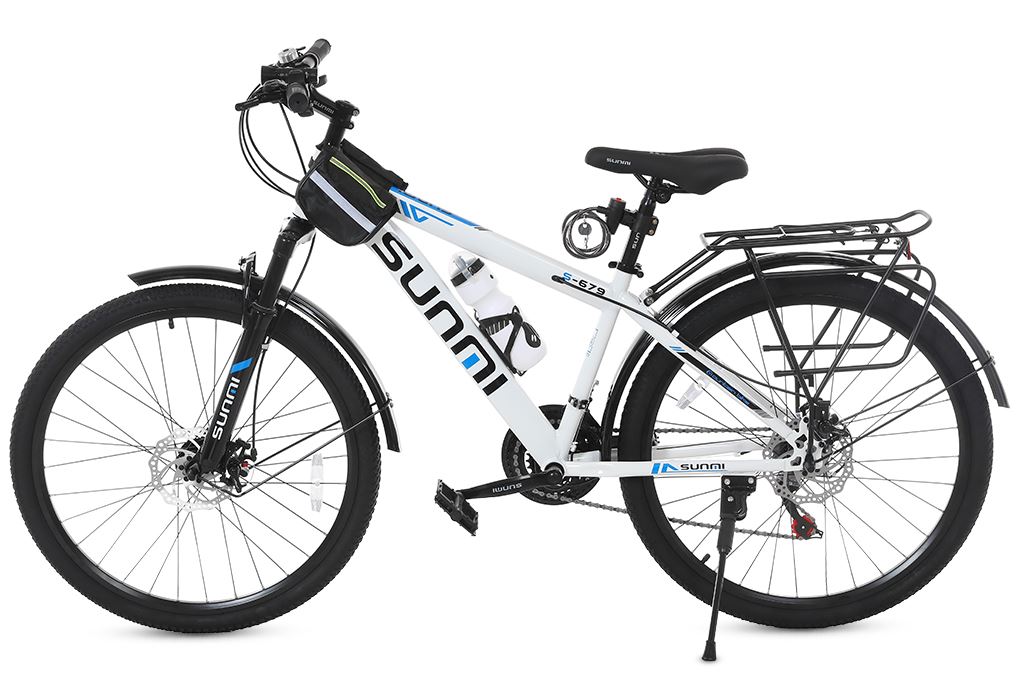 Ảnh minh họa Xe đạp địa hình Sunmi S-679 26 inch - Trắng 1