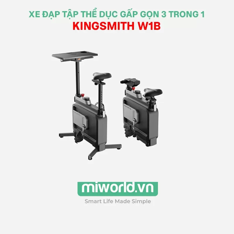 Xe đạp tập thể dục gấp gọn 3 trong 1 Kingsmith W1B