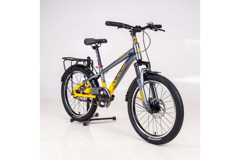Ảnh minh họa Xe đạp trẻ em nam Hector Ares 2B 20 inch Xám Vàng 1